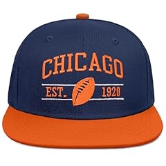 Chicagob Navy Blue and Orange Flat Bill