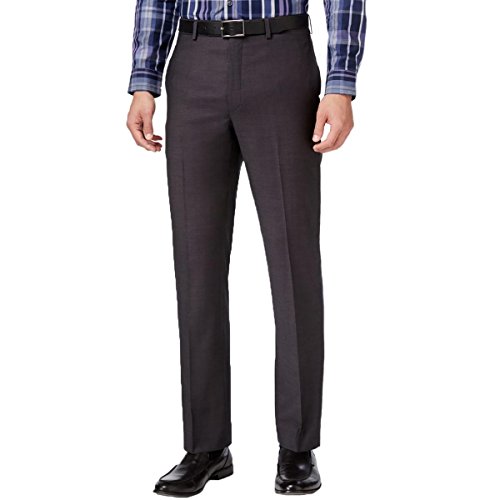Calvin Klein Mens 2-Tone Dress Pants Slacks, Grey, 36W x 32L