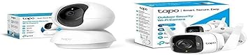 TP-Link 4MP 2K QHD Outdoor CCTV Security Wi-Fi Smart Camera up to 256 GB SD Storage & 360 degree 3MP Ultra-High-Definition Video Pan/Tilt Smart Wi-Fi Security CameraNight Vision Indoor CCTV