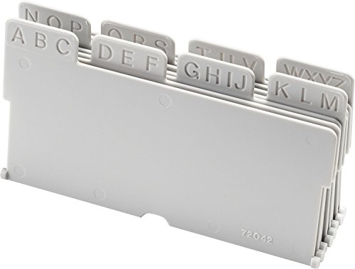 Preisvergleich Produktbild Helit H7501382 Register, alphabetisch, 8-teilig, lichtgrau