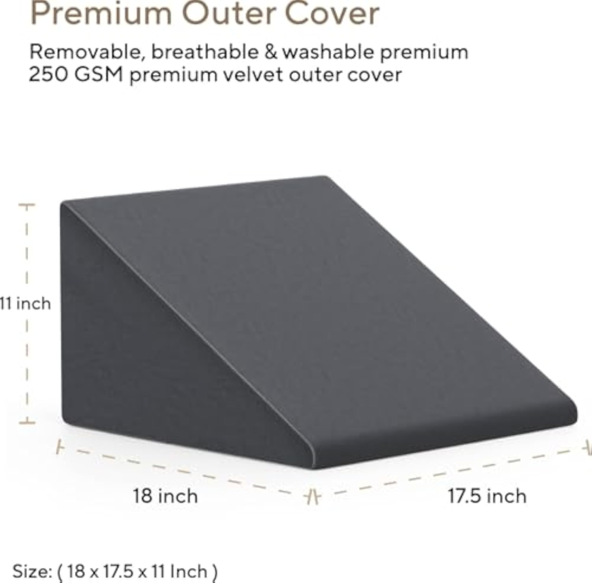 Orthopaedic Memory Foam Wedge Pillow for Support