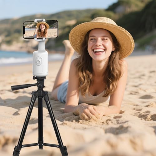 Trípode de seguimiento facial para móvil con rotación 360 inteligente 2