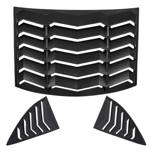 Window Louvers Rear and Side Sun Shade Windshield Cover in GT Lambo Style Compatible for Chevrolet Camaro 2010-2015