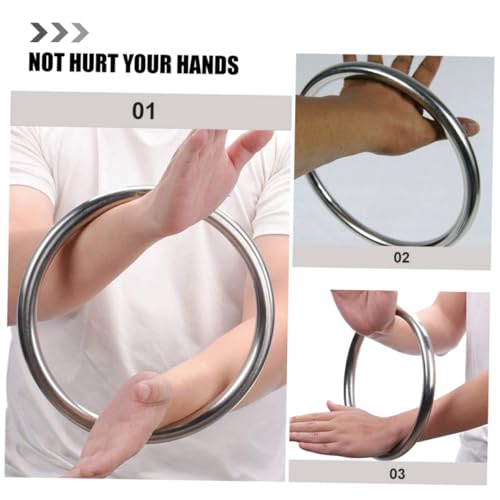 Anillas de entrenamiento fitness de acero inoxidable BESPORTBLE 2 pzas miniatura 3