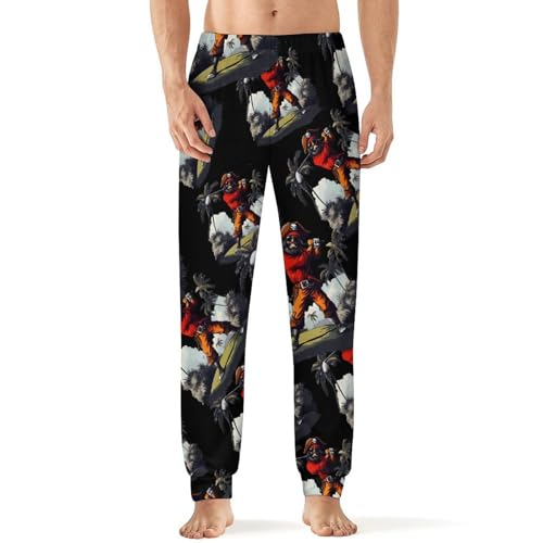 Golfing Pirating Men's Pajamas Pants Lightweight Sleep Lounge Pant Pjs Bottoms Casual Sleepwear