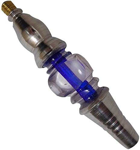 Al mouhandes1 Ägyptische Wasserpfeife Hooka Shisha Schlauch Mundstück Nargila Acryl Edelstahl 14 cm Spitze 433
