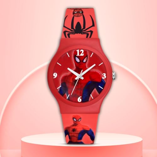 Image of Acnos Character Kid's Happy Colorful Water-Resistant Durable Watch for Boys Kids Boy with Fun Designs Adjustable Strap Positive Messages Watch for Kids