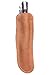 Funda para cuchillos Laguiole, de piel de becerro de alta calidad, protección ideal, robusta, ligera y no se desgasta, diseño clásico, atemporal y elegante, 14 cm de largo y 4 cm de ancho (marrón claro con costuras marrones)