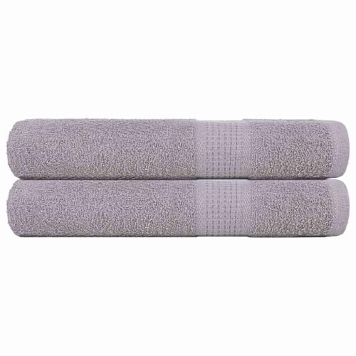 Genérico Toallas de Sauna FROGN 2 uds Gris 80x200 cm 360 g/m²,Casa y jardín,Ropa de casa,Toallas-136839