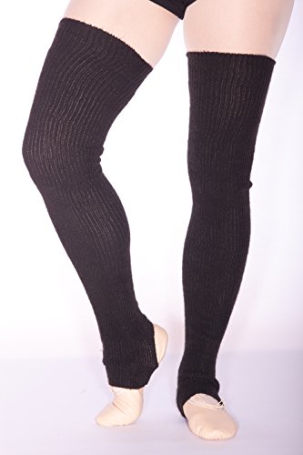 Intermezzo Kuschelige Stulpen für Tanz und Ballett (beinlang) mit Fersenloch (Schwarz)