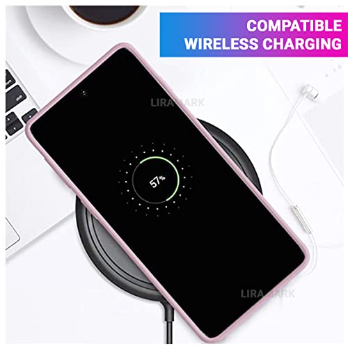 Image of LIRAMARK Liquid Silicone Soft Back Cover Case for Samsung Galaxy Note 10 Plus /Note 10+ (Pink)