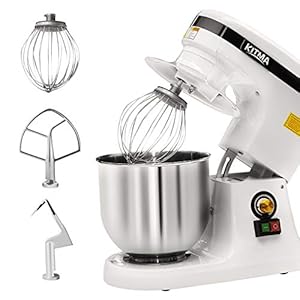 7 QT Stand Mixer – 3 Speed Control Commercial Countertop Dough Mixer