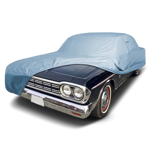 Image of iCarCover Premium Car Cover for 1963-1964 AMC Rambler Ambassador Wagon Heavy Duty Waterproof All-Weather Automobiles Custom Fit Indoor Outdoor UV Snow Protection Covers with Straps and Bag