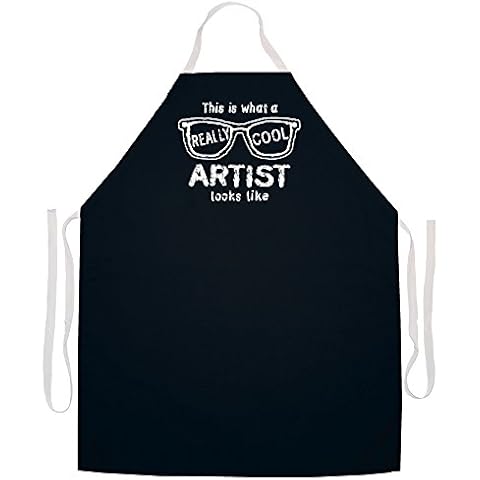 Attitude Aprons Fully Adjustable "This is What a Really Cool Artist Looks Like" Artist Apron Cover