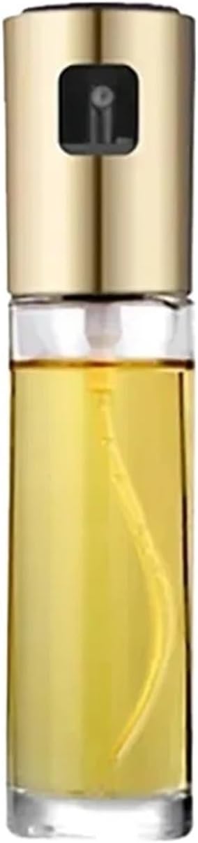 Kitchen Portable Spray Bottle Oil Sprayer Oiler Pot BBQ Barbecue Cooking Tool Can Cookware Household Storage(Rose gold)