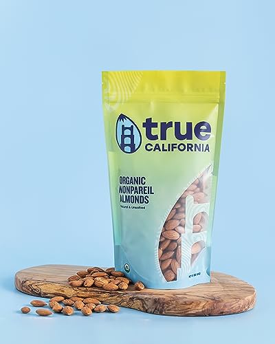 True California Organic Nonpareil Whole Almonds (1 LB x 2 Pack) Natural & Unsalted, Raw, Not Roasted, Shelled, Vegan & Gluten-Free - Image 6