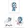 Captain America Bathroom Photos- Set of 3 (8 inches x 10 inches) Poster Prints
