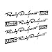 RJGOPL Autoaufkleber 12 * 2cm WRC Rallye Auto Aufkleber Griff reflektierende Persönlichkeit Aufkleber Aufkleber CT-329   Schwarz