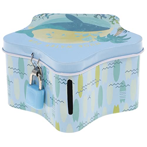 HANABASS - HANABASS Souvenir Petit Étain Sauvegarder pour avec Dessin Animé Banque Décor Économie Porcin Enfants Caisse D'épargne Cochon Clé Fer Blanc