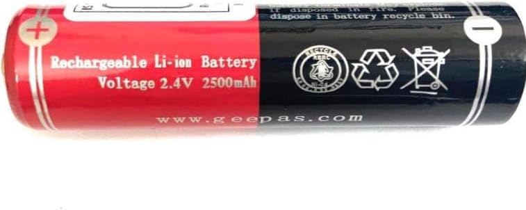 MICROUSB Compatible with GEEPAS 2500mAh 2.4V Rechargeable Li-on Battery(Pack of 1)