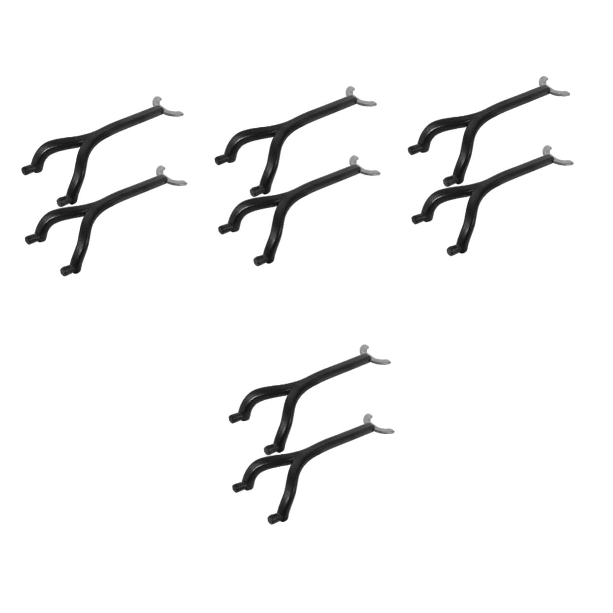 Balacoo 4 Pairs Stair Shaker Bracket Rocker Telephone Phone Holders for Your Car The Call Counters Phonecase Mobile Phone Holder an Fittings Cellphone Auto Walker Bracket Plastic Black