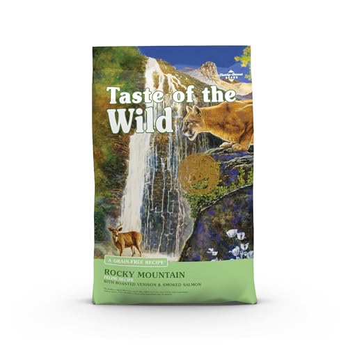 Taste Of The Wild Rocky Mountain Grain-Free Dry Cat Food With Roasted Venison & Smoke-Flavored Salmon 14lb (Pack of 1)