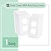 Bates- White Outlet Covers, Wall Plates, Pack of 12, Electric Wall Plate Cover, Outlet Plate, Plug Cover, Outlet Covers, Power