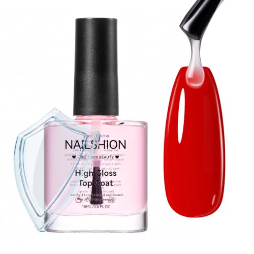 Top Coat Clear Nail Polish, 15ml Gel-like Shine &amp; Quick Dry