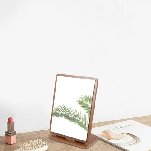 Espejo de maquillaje con soporte de madera ajustable DOITOOL miniatura 7