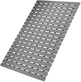 MBOSS Bathtub Mat Non Slip, Shower Mat for Inside Shower, Suction Cups Design and Drain Holes, 27.5 X 15.7 Inch, Bathroom Essentials Safe, Easy to DIY Cut, Soft and Eco-Friendly Materials