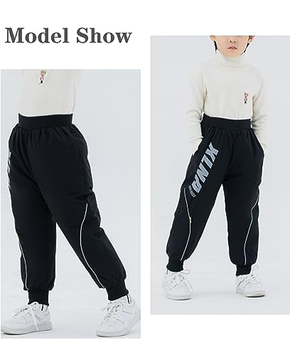 Happy Cherry Girls Boys Winter Down Pants Puffer Trousers Kids Lightweight Soft Casual Snow Outwear Pants4