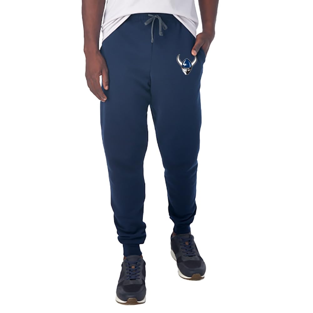 Campus Lab Western Washington University Primary Logo Team Color Hip Print Unisex Jogger Sweatpants with Pockets for Men and Women, Navy, Medium