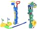 Unibos | Kids Golf Caddy Set with Balls and Clubs | Toy Golf Trolley with Wheels & Carry Handle | Complete Junior Golf Play Set for Children | Indoor & Outdoor Garden & Beach Sports Game