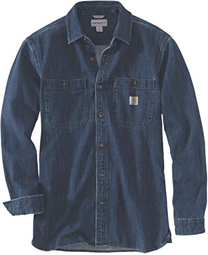 Carhartt Camicia in Denim Pesante, Manica Lunga