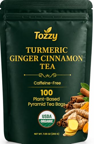 Tozzy Organic Turmeric Ginger Cinnamon Tea