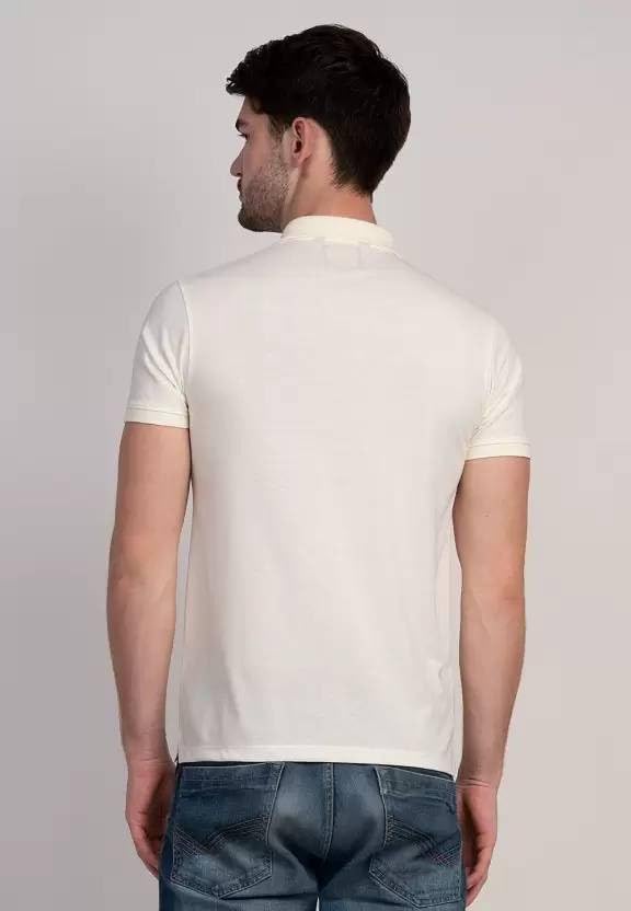 Image of COLDPLAY Men's Cotton Blend Solid Polo T-Shirt | Men's Half Sleeve Polo T-Shirt
