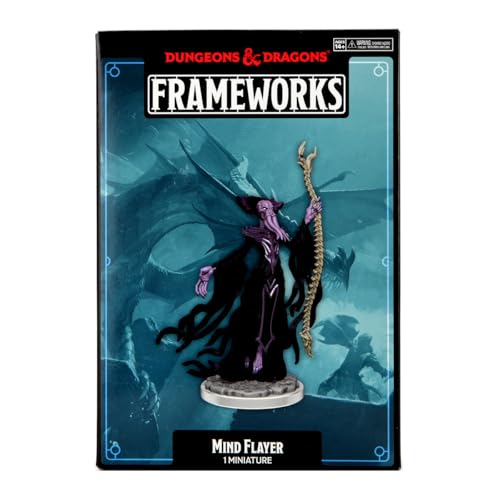 WizKids D&D Frameworks: Mind Flayer sin pintar y sin ensamblar miniatura 1