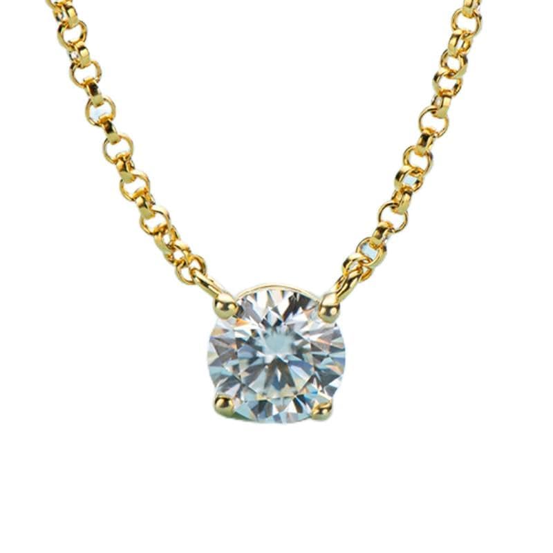 Pendentif diamant moissanite 1 ct d vvs1 pour tenues habillées