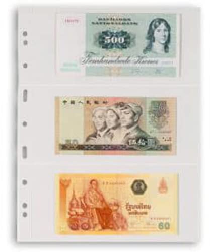 Leuchtturm Kunststoffhüllen Grande, mit 3 waagerechten Streifen, glasklar