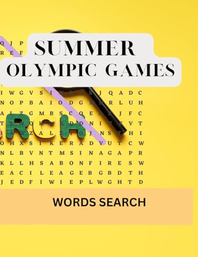 SUMMER OLYMPIC GAMES WORDS SEARCH: 66 LARGE PRINT SHEETS COVERING ALL OLYMPIC GAMES DISCIPLINES. 1000 WORDS RELATED TO DIFFERENT SPORTS. image 2