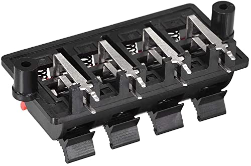 Asukohu Morsetto a Pinza, Culyumatang 2 Vie Scatola Altoparlante Terminale Binding Post Cup Fai da Te Home Car Stereo Vite Connettori a Tazza Spine subwoofer