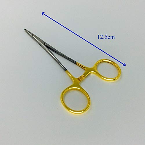 �X�e�����X�| ���j�� 15mm Stainless steel 12.5cm Needle Holder golden color handle surgical instruments