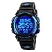CestMall d'enfant Montre Ado Garçon Montre Enfant Montres Numériques pour Garçons, Enfants Sport 5 ATM Etanche avec Chronomètre/LED Lumière Alarme Et Calendrier Date Montre Numérique Extérieure