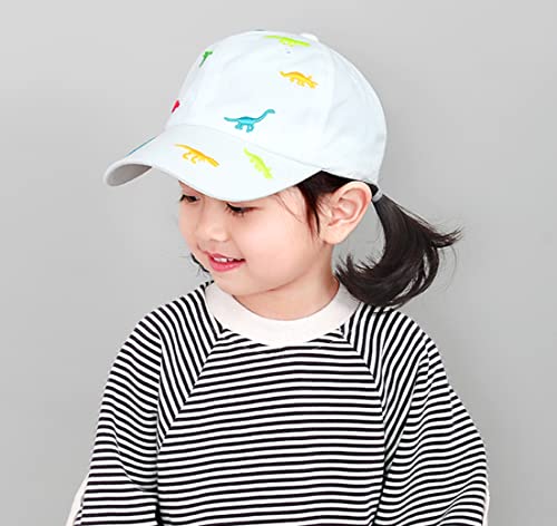 Baby-Boys Dinosaur Baseball-Caps Adjustable Trucker-Hat Sun-Baseball-Hat Fit 2-7 Years Kids-Toddler (20.5" Adjustable Fit For 2-7T, Black) #TOP5