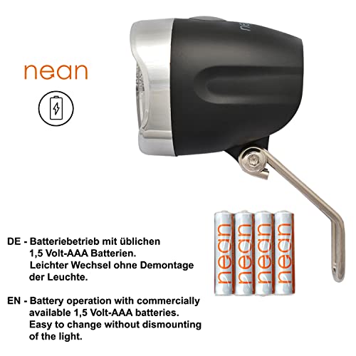 nean LED Fahrradlicht, Fahrradlampe, Fahrrad Frontlicht, Fahrradleuchte vorne, Scheinwerfer hell mit...