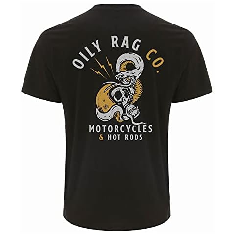 Oily Rag Skull n Snakes T-Shirt - Graphite Cover