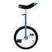 DYNAMI 16 Inch Unicycle,Outdoor Sports Wheel Unicycle with Manganese Steel Frame and Aluminum Alloy Rim,Adjustable Height,Load 110 lbs Suitable for 3.9-5ft Height (Lake Blue, 16 Inch)