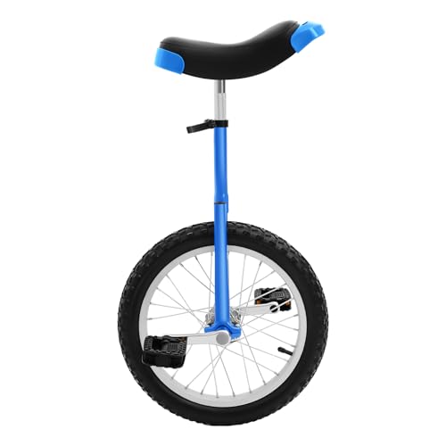 Image of DYNAMI Unicycle with Excellent Steel Frame,Leakproof Tire,Adjustable Height,Curved PU Seat,Mute Bearing,Anti-Slip Designs,for Outdoor Sports Fitness Exercise