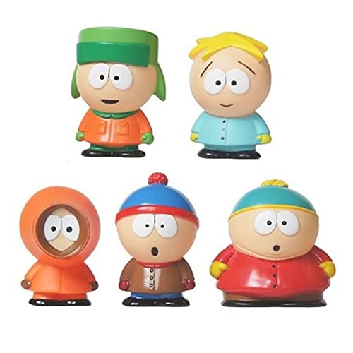 5Pcs South North Park Toys Action Figure Model Doll, South Park Figure Set Toys Eric Stan Kyle Kenny And Butters Anime Collection Toy, Decoration Collection Sculpture Desktop Ornaments #TOP7