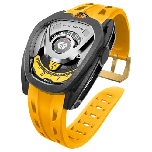 Image of Tsar Bomba Reactor Series Automatic Watch + Bezel Set | Futuristic Multi-Dial Time Display | Asymmetrical Case